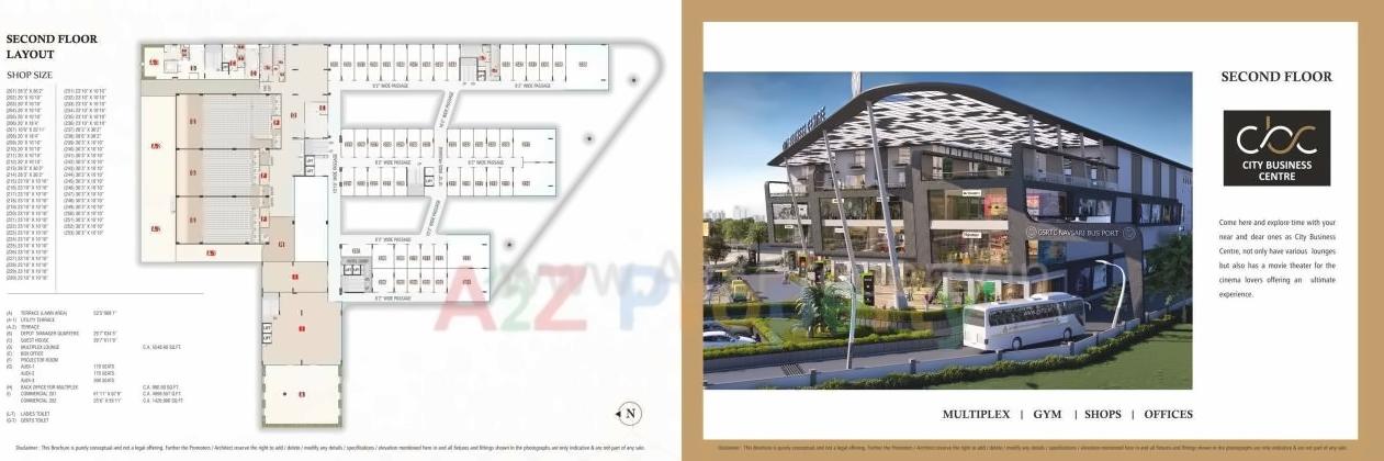 Layout of real estate project City Business Centre located at Navsari, Navsari, Gujarat