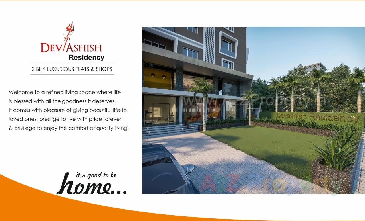 3D Elevation of real estate project Devashish Residency located at Jamalpore, Navsari, Gujarat