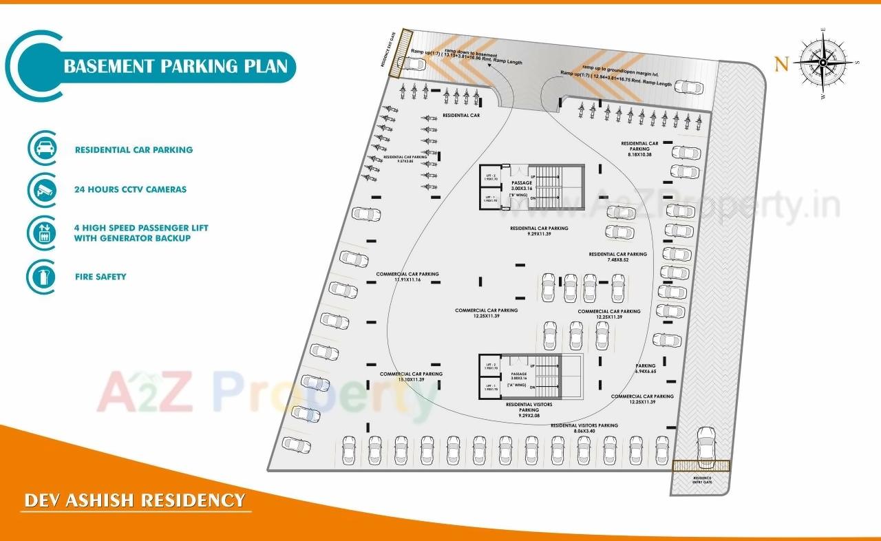 Layout of real estate project Devashish Residency located at Jamalpore, Navsari, Gujarat