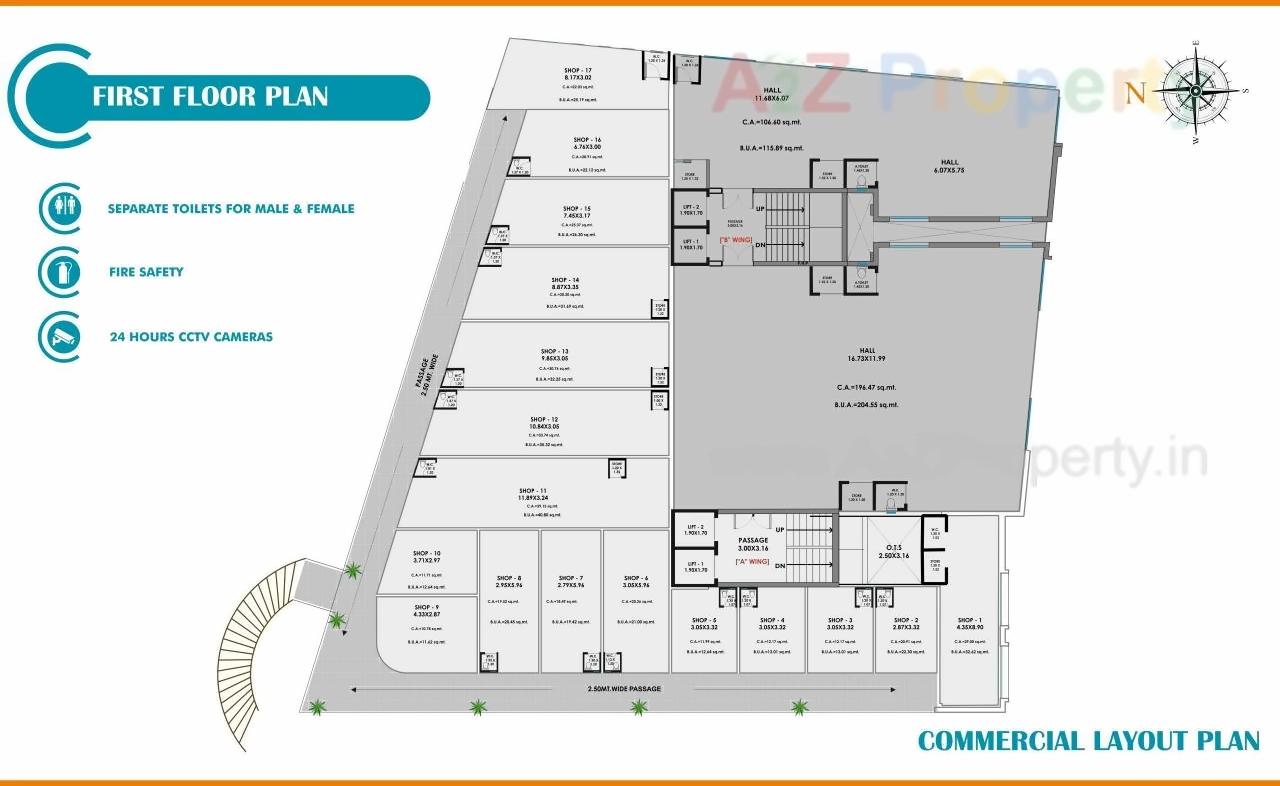 Layout of real estate project Devashish Residency located at Jamalpore, Navsari, Gujarat