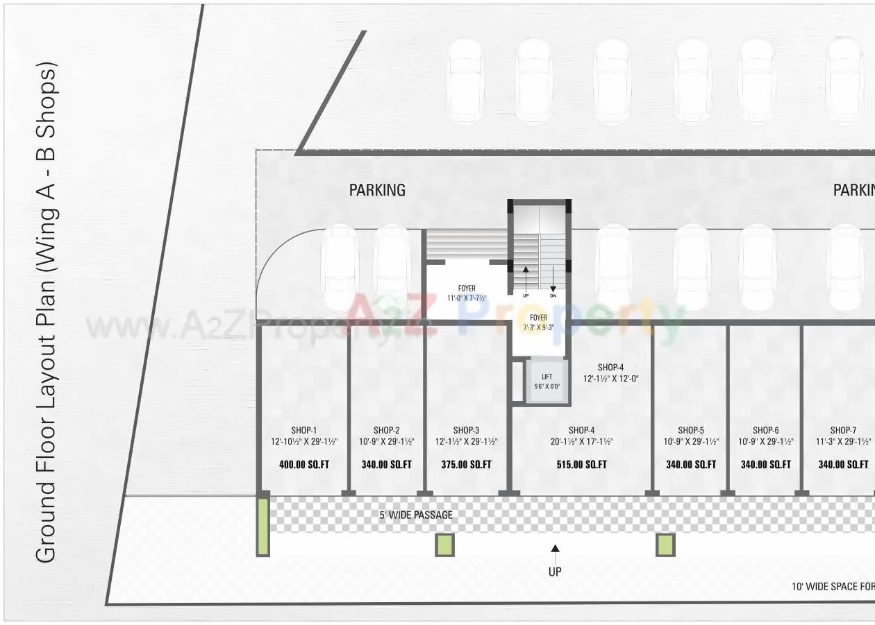 Layout of real estate project Devji Homes located at Kaliyawadi, Navsari, Gujarat