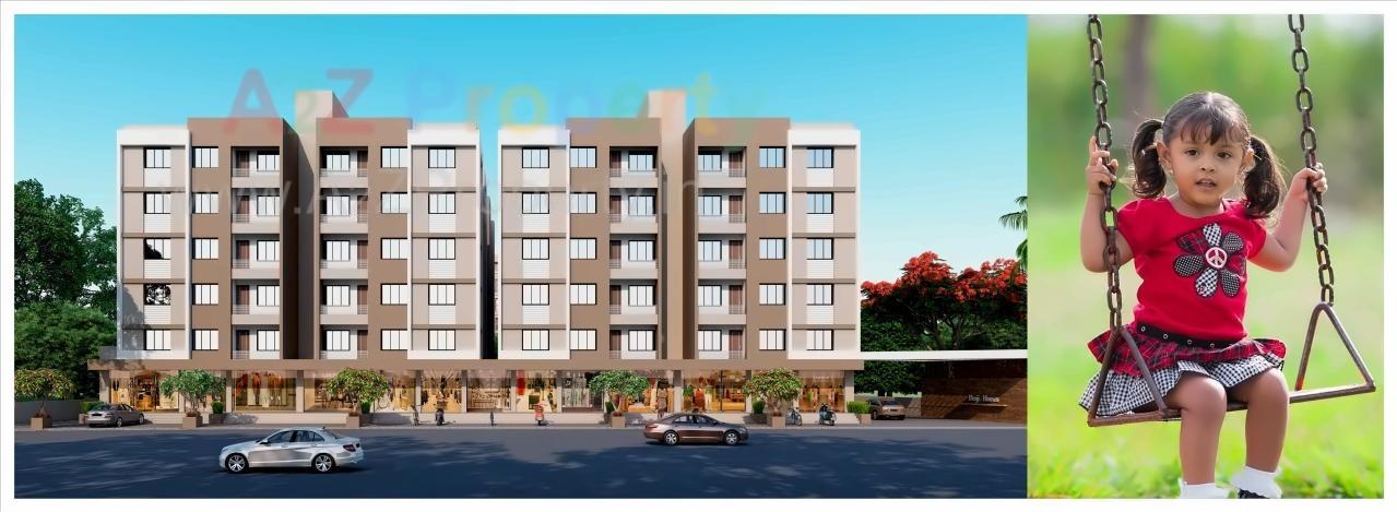 3D Elevation of real estate project Devji Homes located at Kaliyawadi, Navsari, Gujarat
