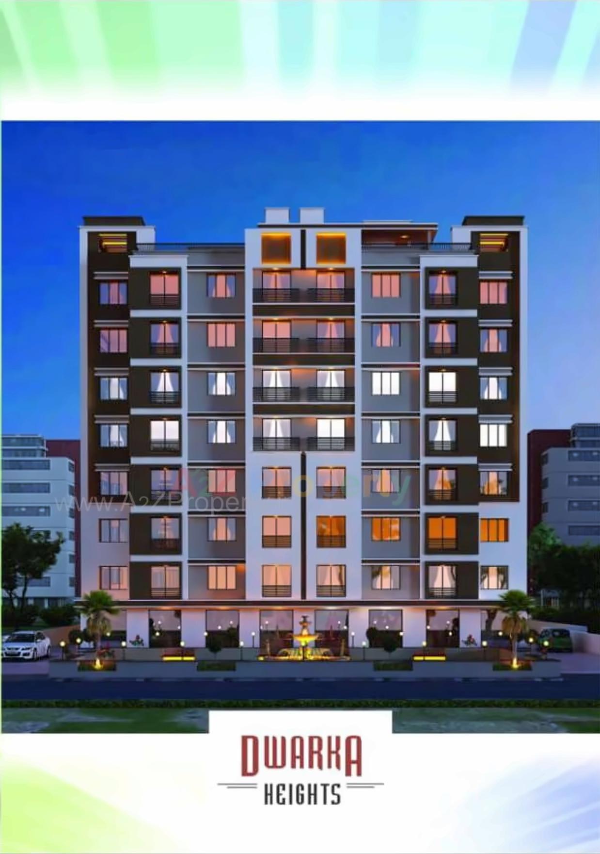 3D Elevation of real estate project Dwarka Heights located at Chhapra, Navsari, Gujarat