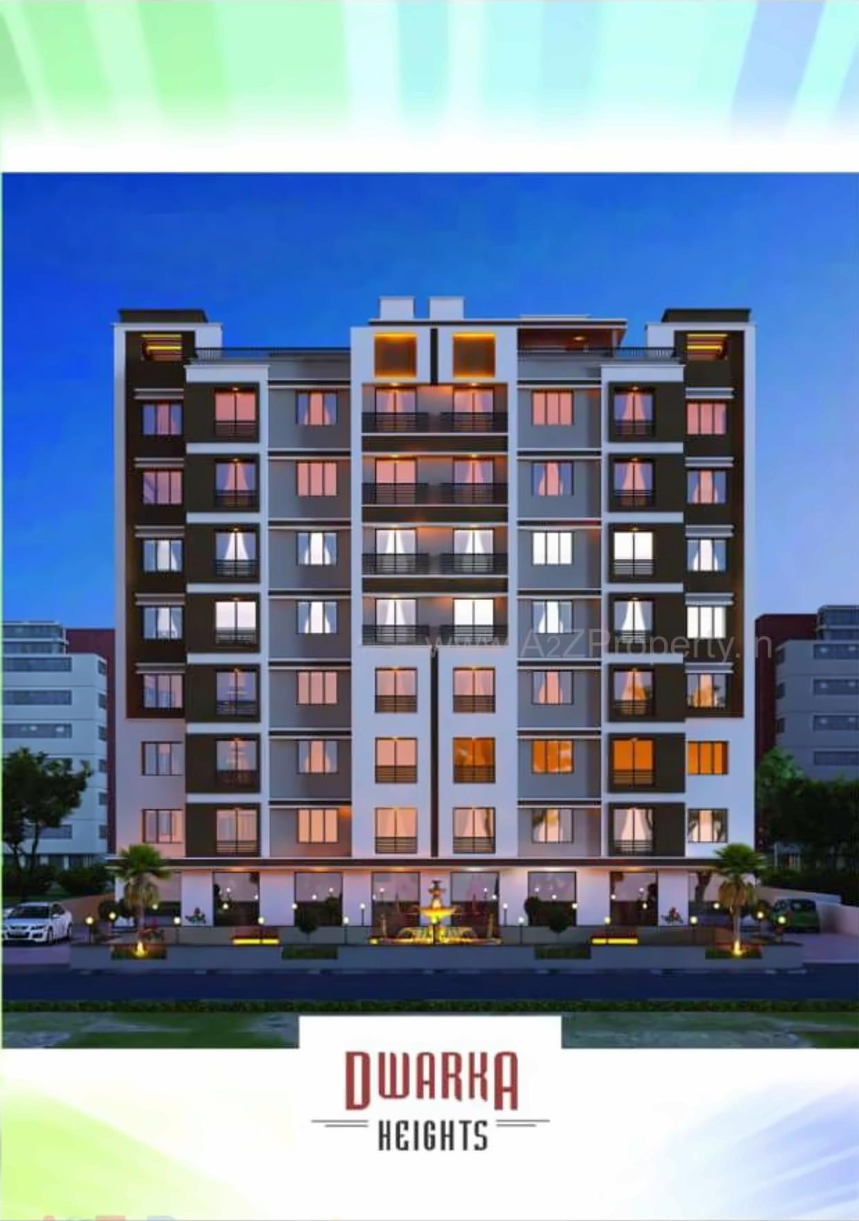 3D Elevation of real estate project Dwarka Heights located at Chhapra, Navsari, Gujarat