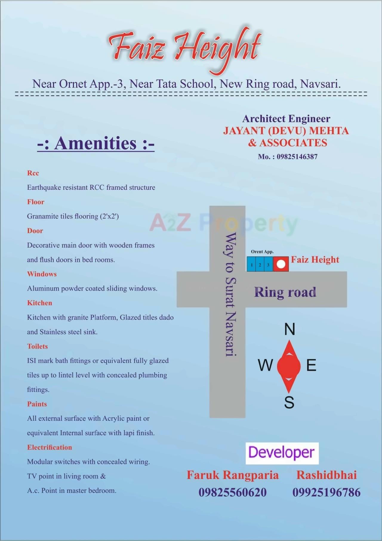  of real estate project Faiz Height located at Navsari, Navsari, Gujarat