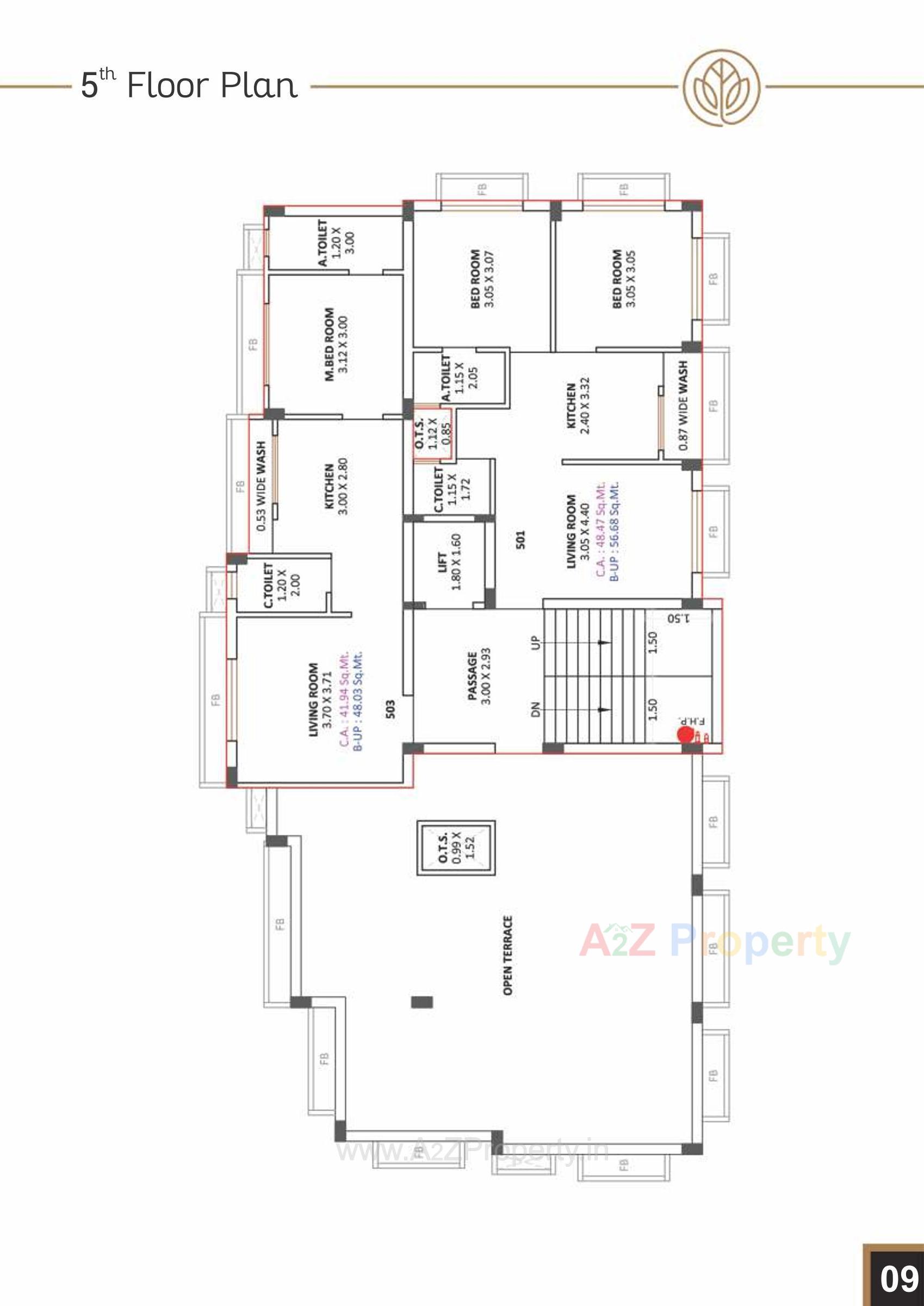 Layout of real estate project Flora Rise located at Vijalpore, Navsari, Gujarat