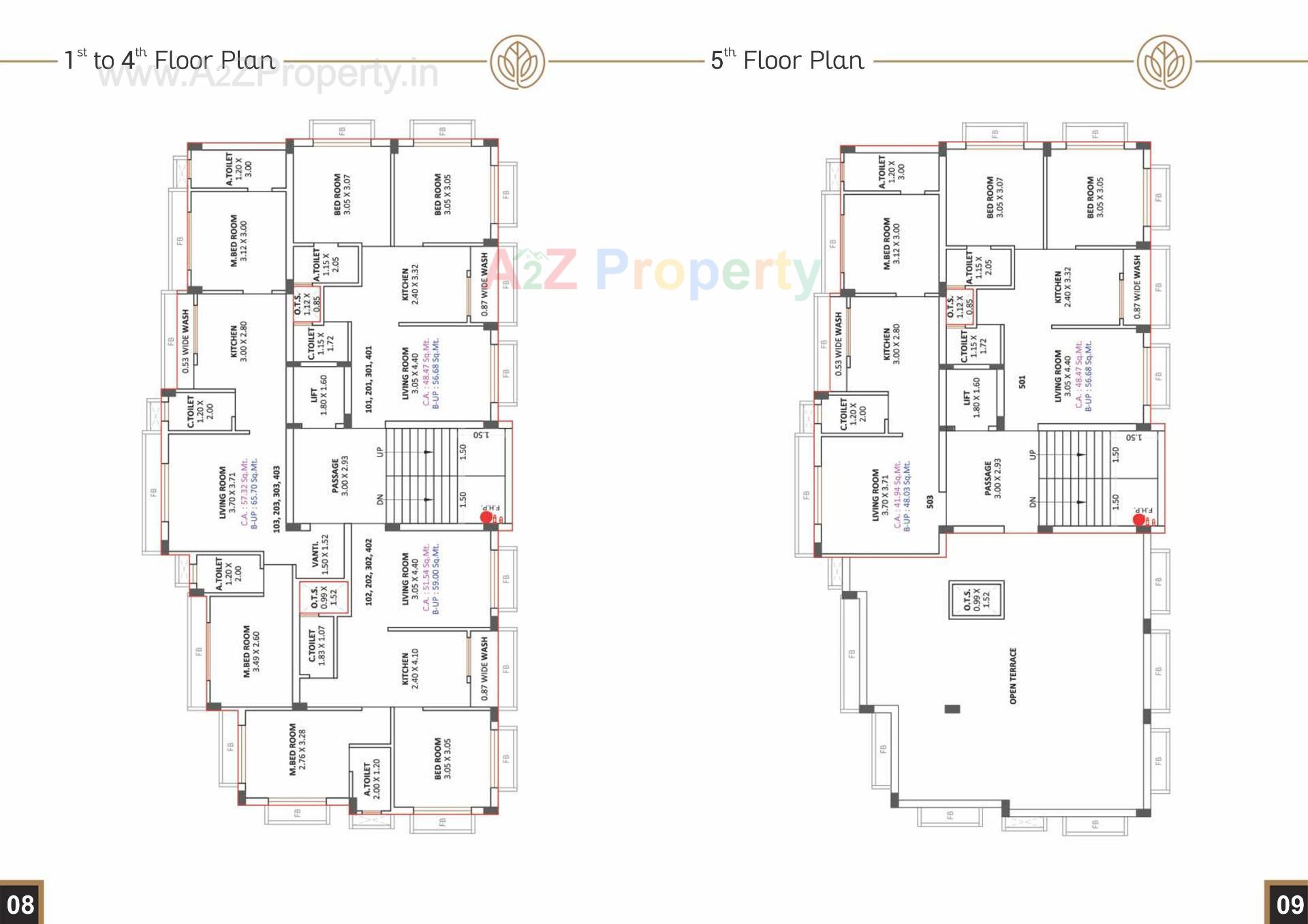 Layout of real estate project Flora Rise located at Vijalpore, Navsari, Gujarat