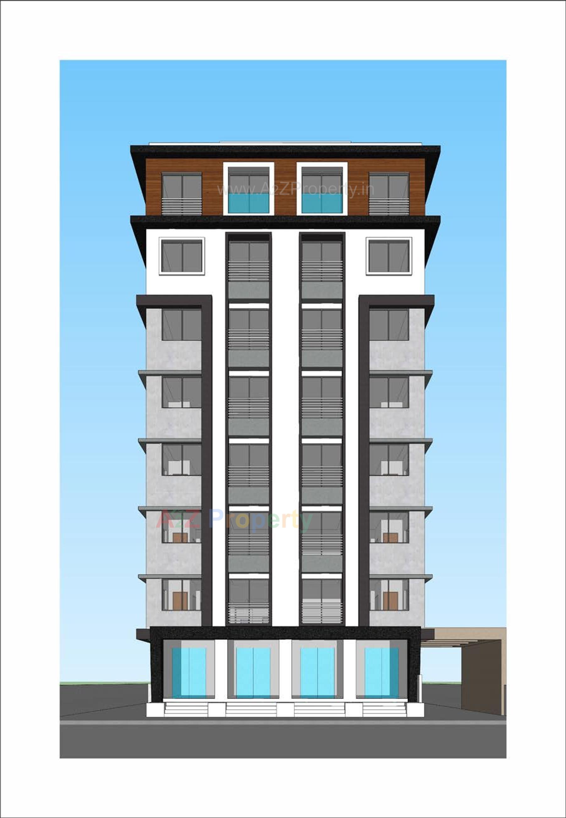 3D Elevation of real estate project Gulshan Baugh located at Navsari, Navsari, Gujarat