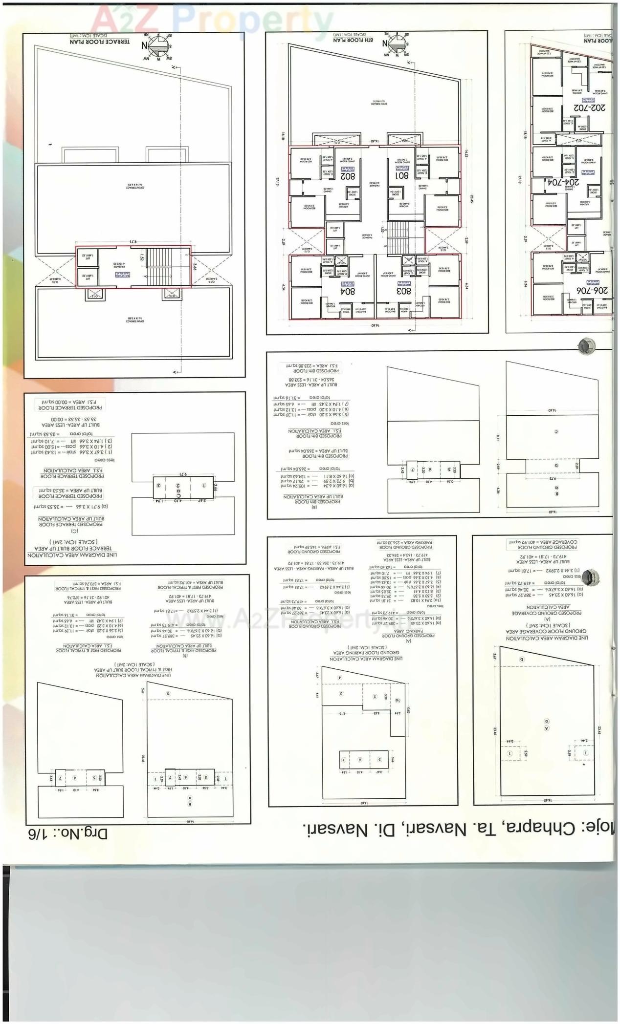 Layout of real estate project Heer Cottage located at Navsari, Navsari, Gujarat