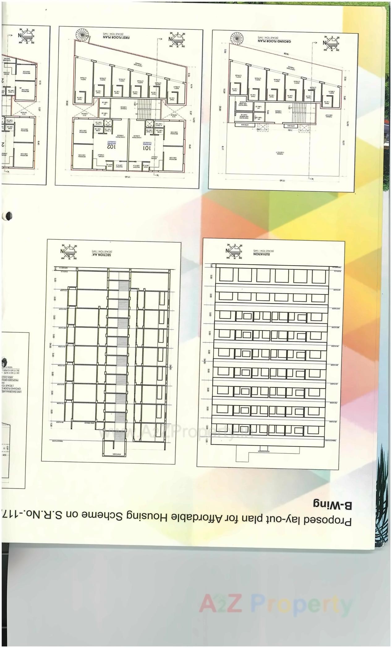 Layout of real estate project Heer Cottage located at Navsari, Navsari, Gujarat