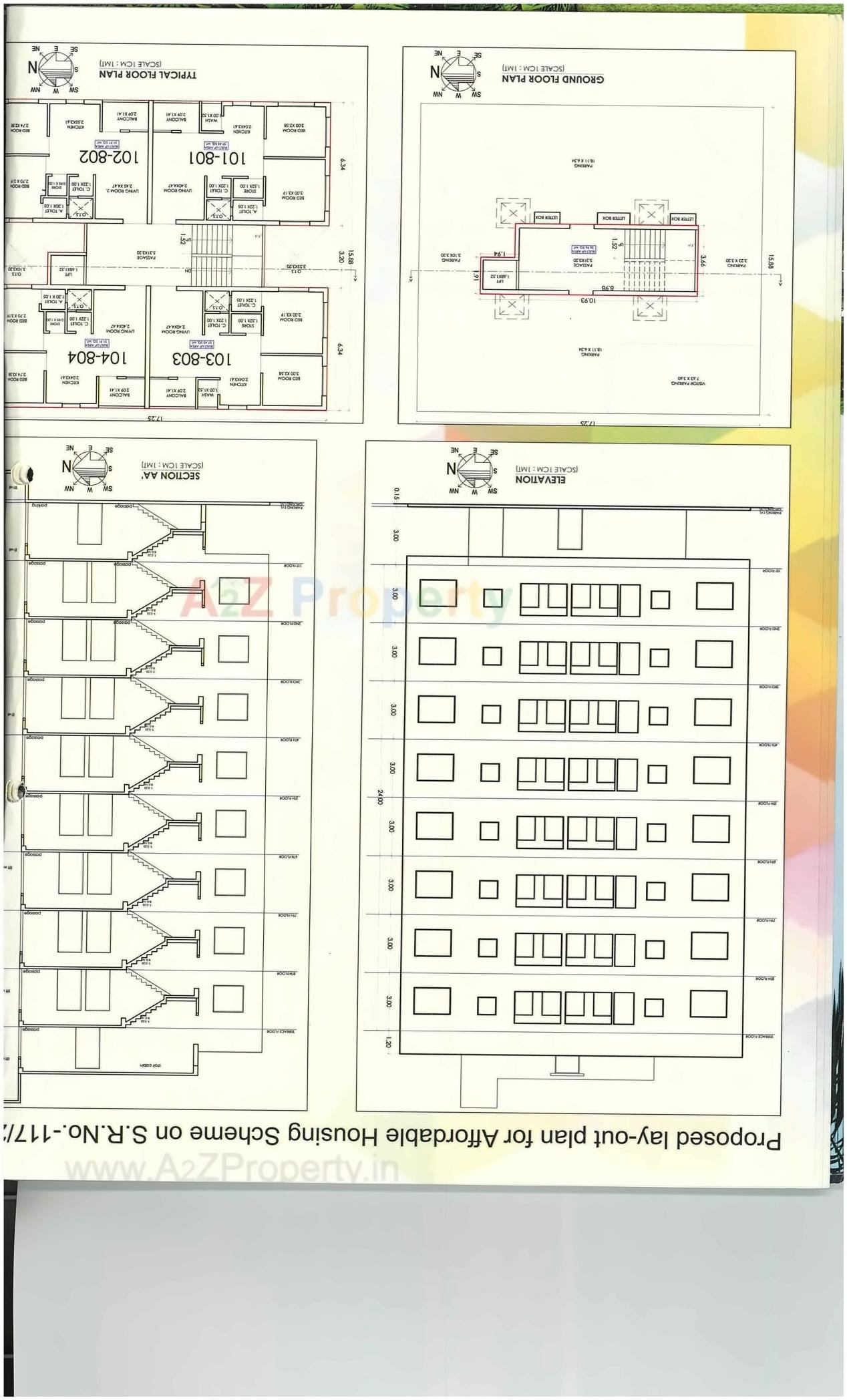 Layout of real estate project Heer Cottage located at Navsari, Navsari, Gujarat