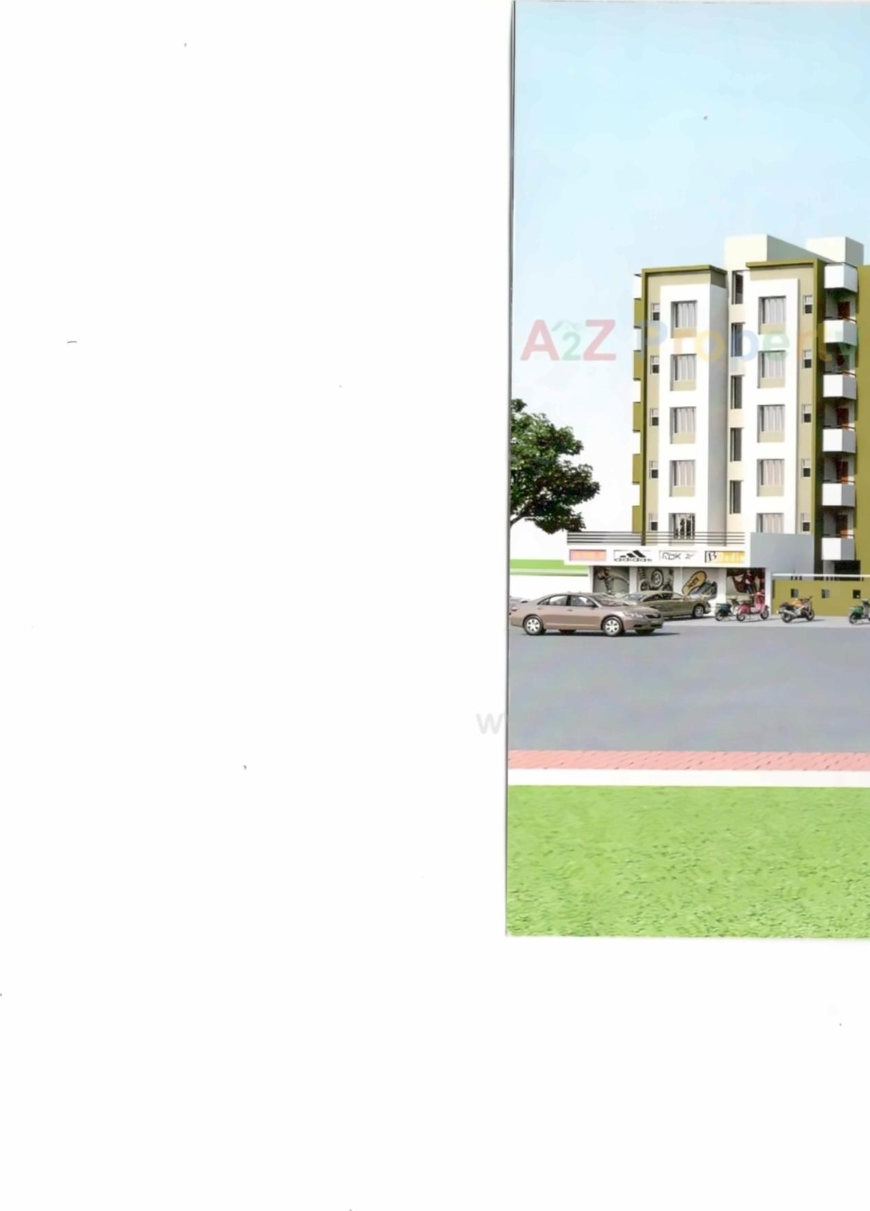 3D Elevation of real estate project Karishma Gardens located at Navsari, Navsari, Gujarat