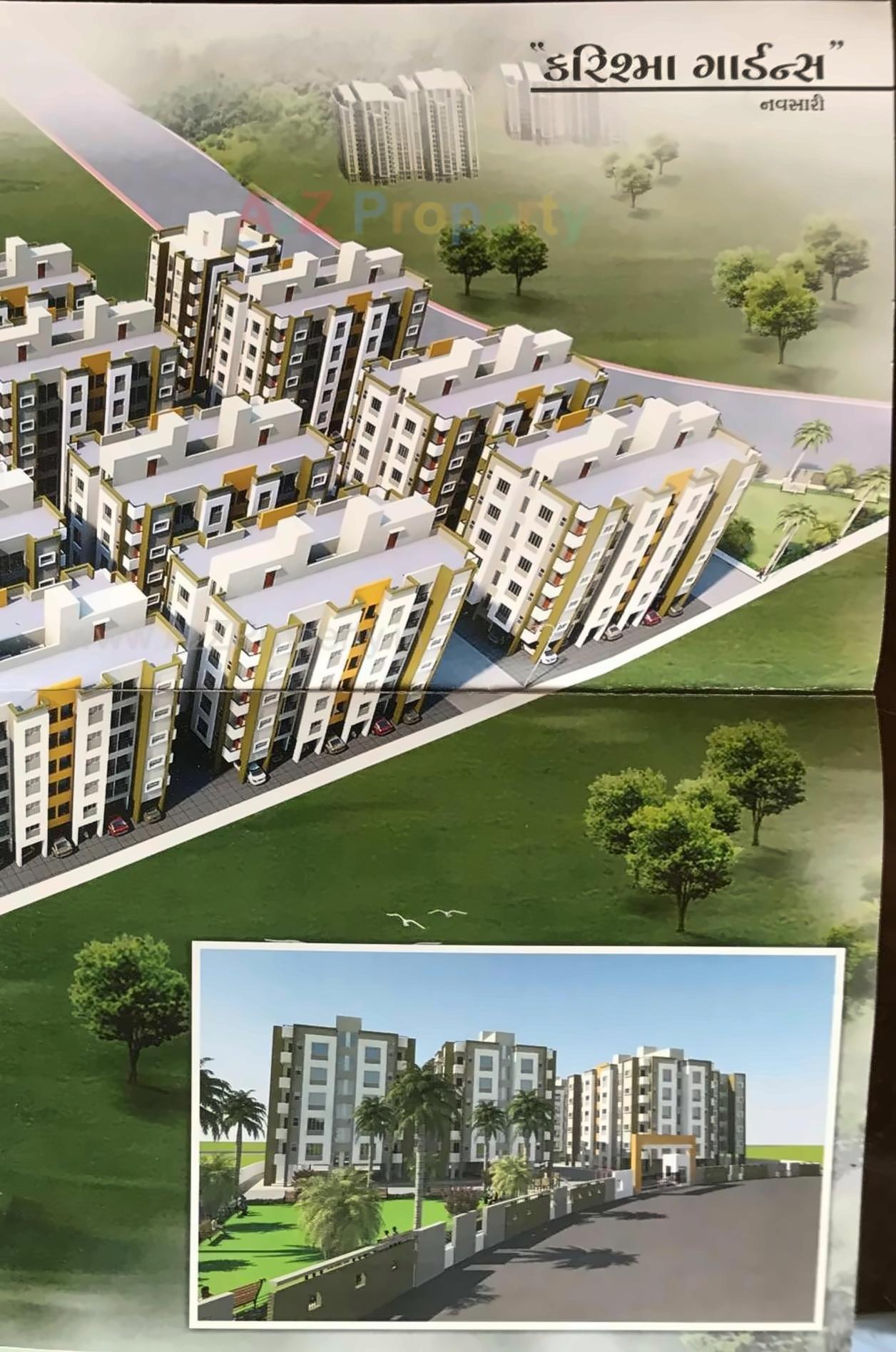 3D Elevation of real estate project Karishma Gardens located at Navsari, Navsari, Gujarat