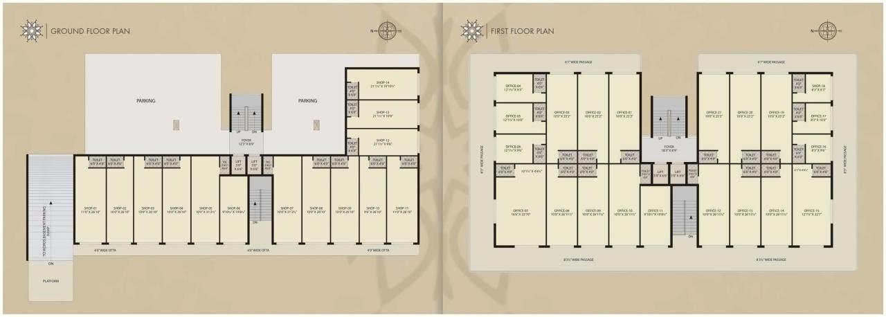 Layout of real estate project Khushi Height located at Bilimora, Navsari, Gujarat