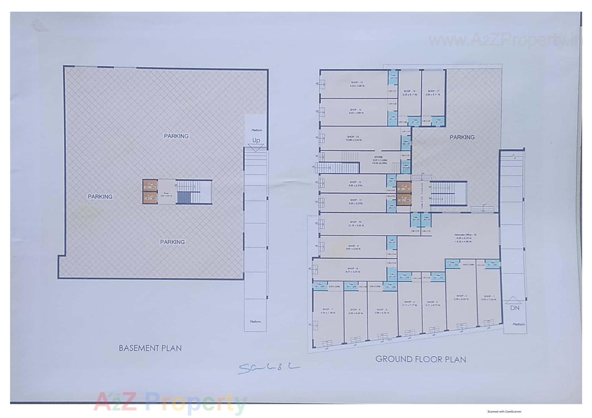 Layout of real estate project Khushi Height located at Gandevi, Navsari, Gujarat