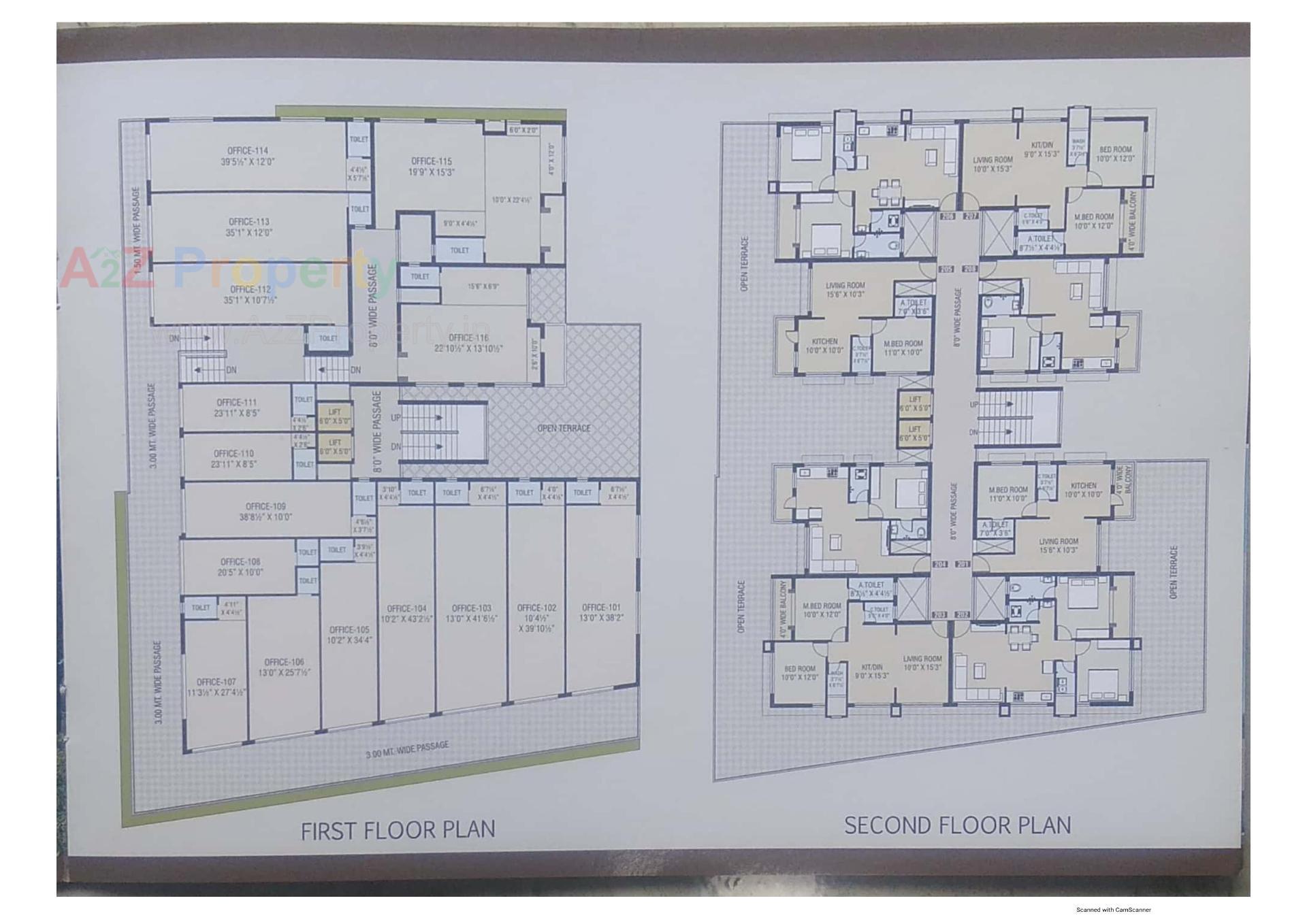 Layout of real estate project Khushi Height located at Gandevi, Navsari, Gujarat