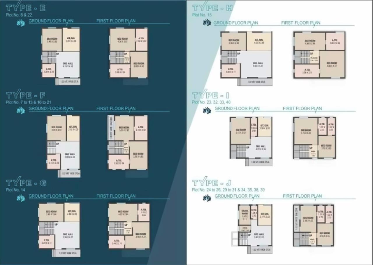 Layout of real estate project Nisarg Villa located at Vijalpore, Navsari, Gujarat