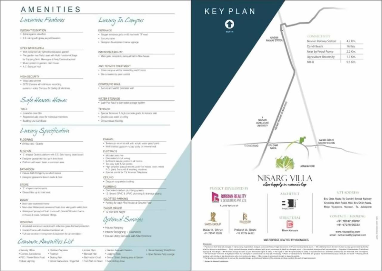 of real estate project Nisarg Villa located at Vijalpore, Navsari, Gujarat