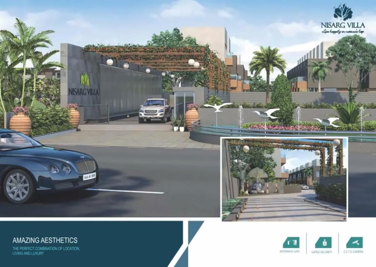 3D Elevation of real estate project Nisarg Villa located at Vijalpore, Navsari, Gujarat