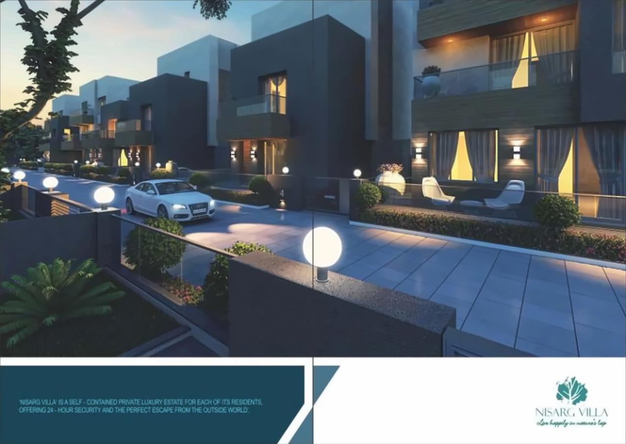 3D Elevation of real estate project Nisarg Villa located at Vijalpore, Navsari, Gujarat