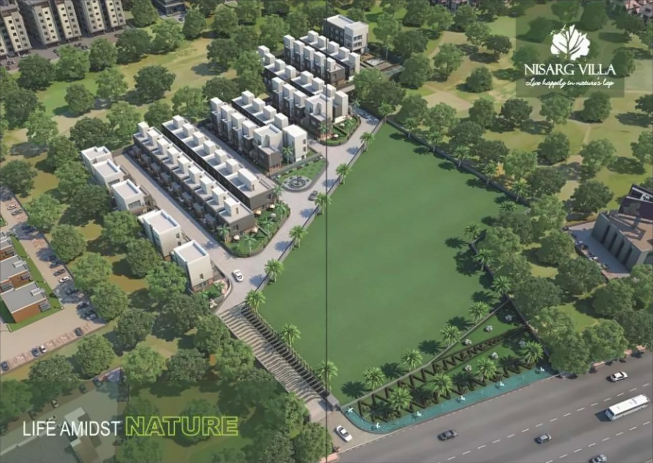 3D Elevation of real estate project Nisarg Villa located at Vijalpore, Navsari, Gujarat
