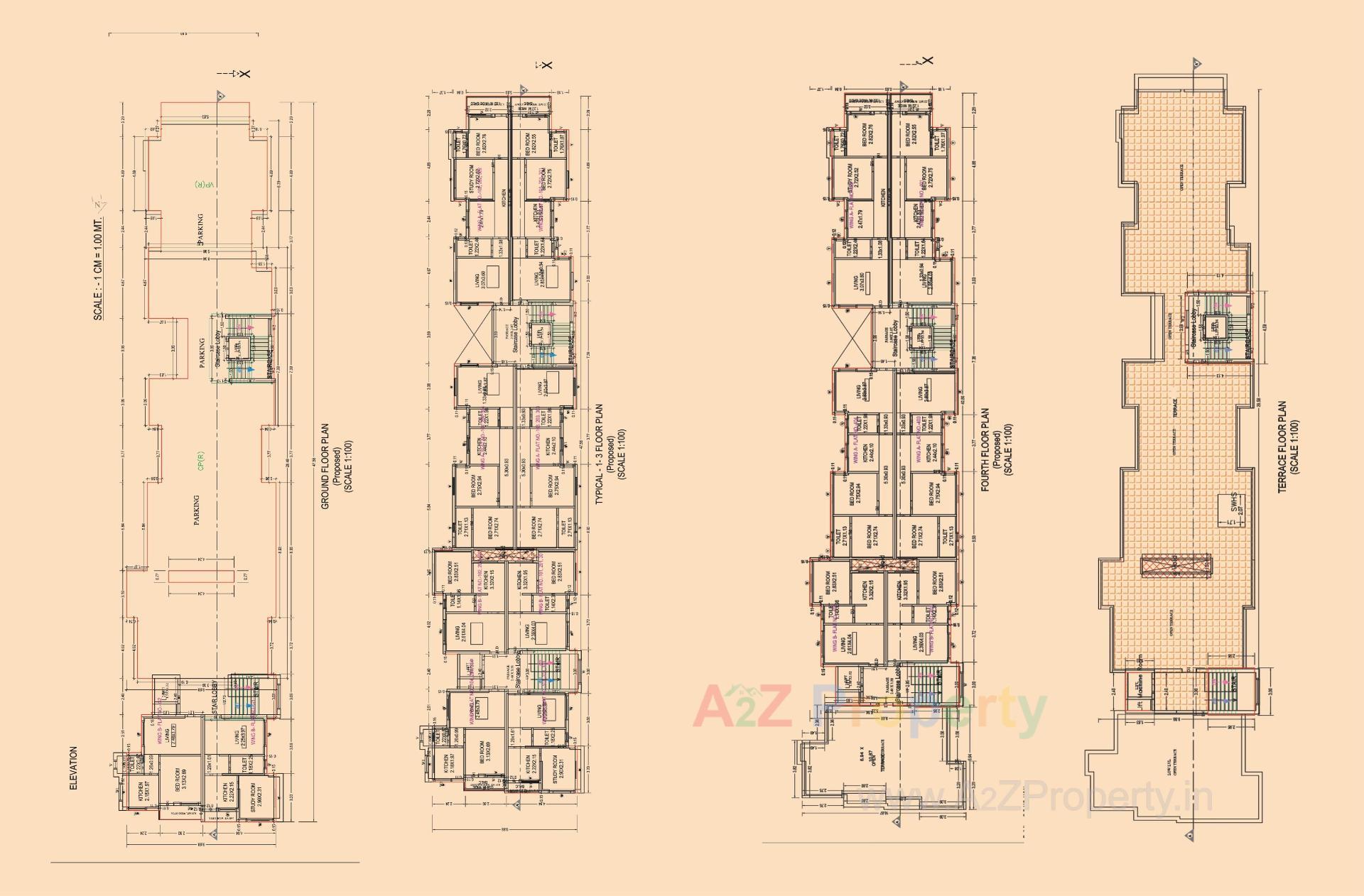 Layout of real estate project Nizam Construction located at Navsari, Navsari, Gujarat