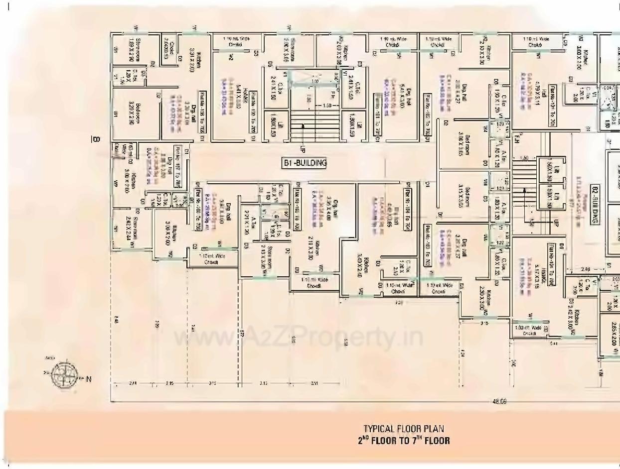 Layout of real estate project Prabhakunj Panaisha located at Vijalpore, Navsari, Gujarat