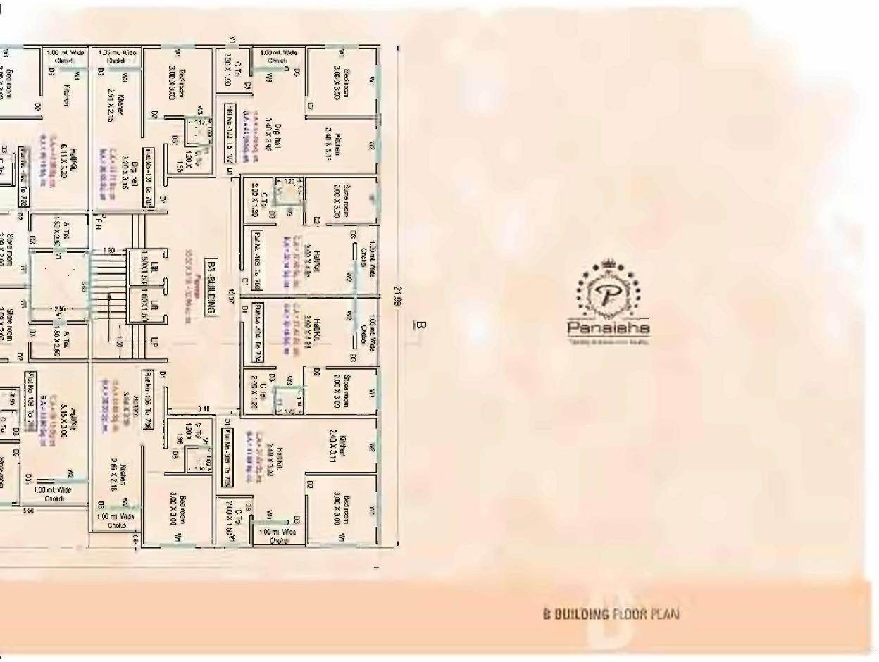 Layout of real estate project Prabhakunj Panaisha located at Vijalpore, Navsari, Gujarat