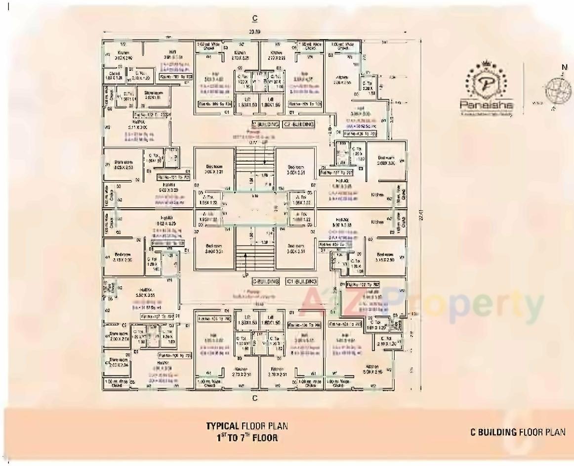 Layout of real estate project Prabhakunj Panaisha located at Vijalpore, Navsari, Gujarat