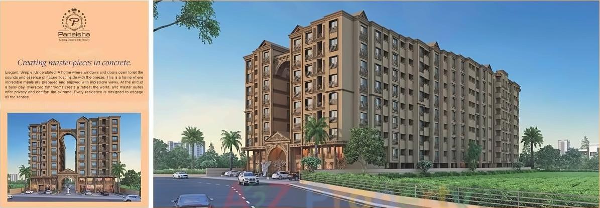 3D Elevation of real estate project Prabhakunj Panaisha located at Vijalpore, Navsari, Gujarat