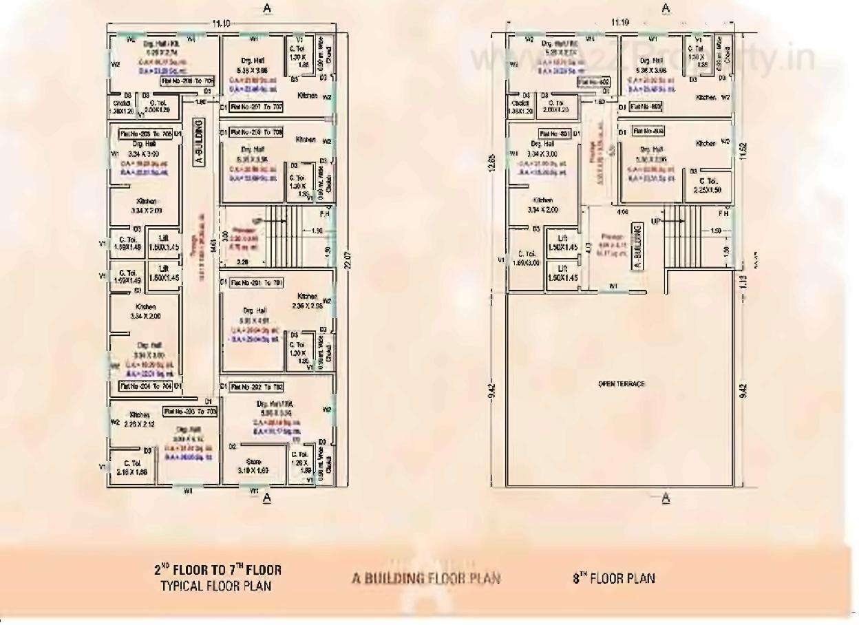 Layout of real estate project Prabhakunj Panaisha located at Vijalpore, Navsari, Gujarat