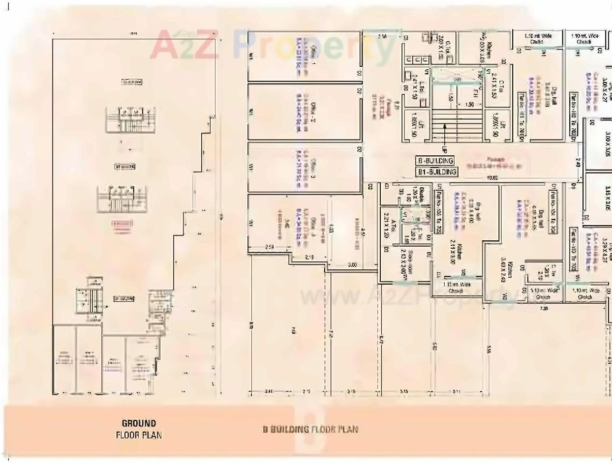Layout of real estate project Prabhakunj Panaisha located at Vijalpore, Navsari, Gujarat