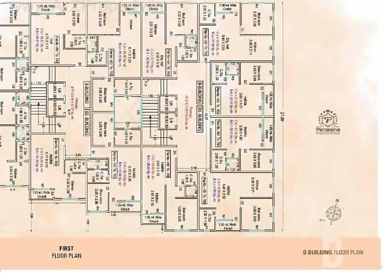 Layout of real estate project Prabhakunj Panaisha located at Vijalpore, Navsari, Gujarat