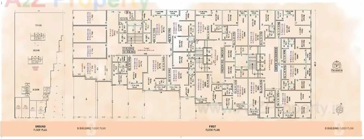Layout of real estate project Prabhakunj Panaisha located at Vijalpore, Navsari, Gujarat
