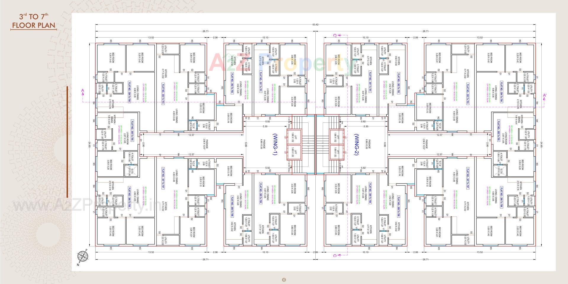 Layout of real estate project Prabhakunj Shakti located at Navsari, Navsari, Gujarat