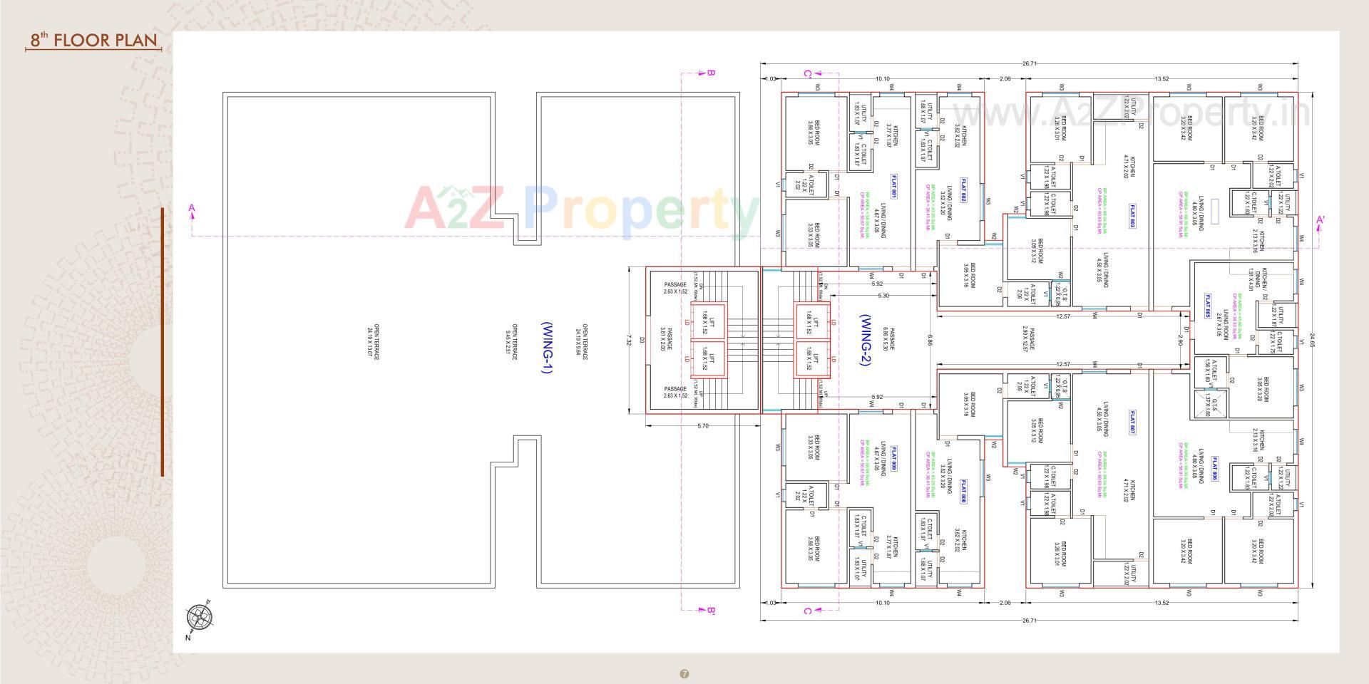 Layout of real estate project Prabhakunj Shakti located at Navsari, Navsari, Gujarat