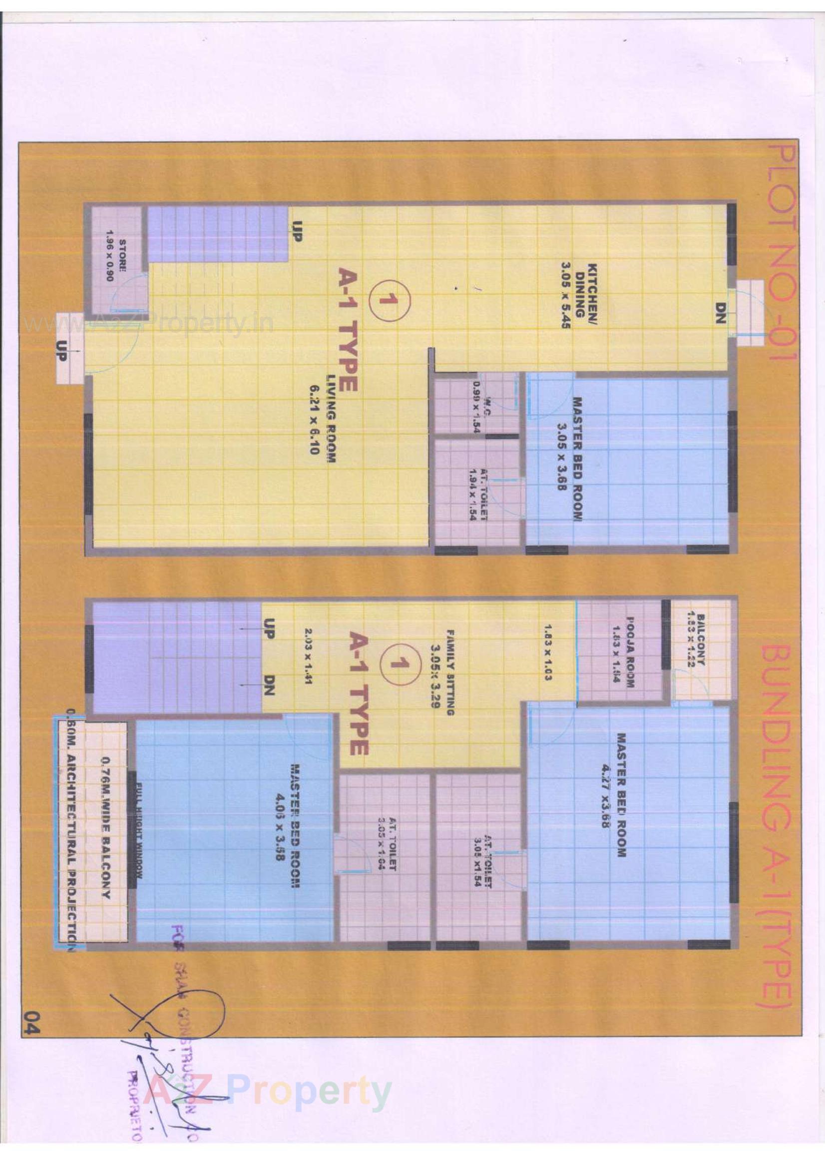 Layout of real estate project Raj Regency located at Desra, Navsari, Gujarat