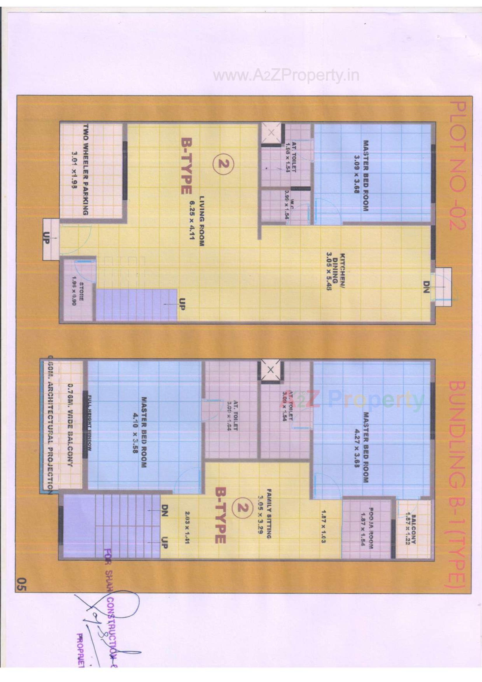 Layout of real estate project Raj Regency located at Desra, Navsari, Gujarat