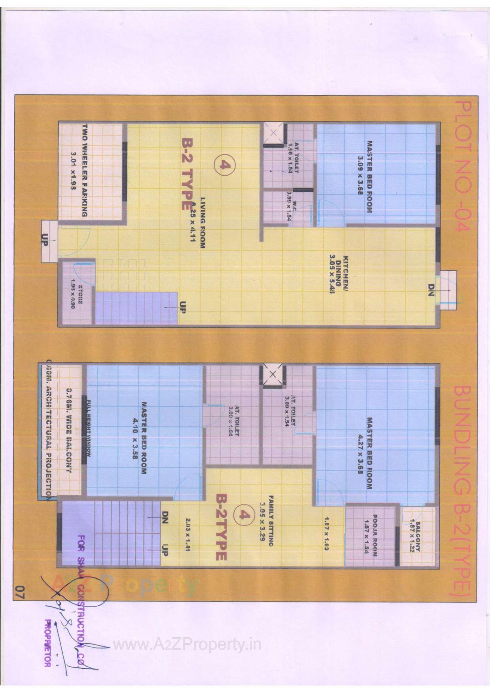 Layout of real estate project Raj Regency located at Desra, Navsari, Gujarat