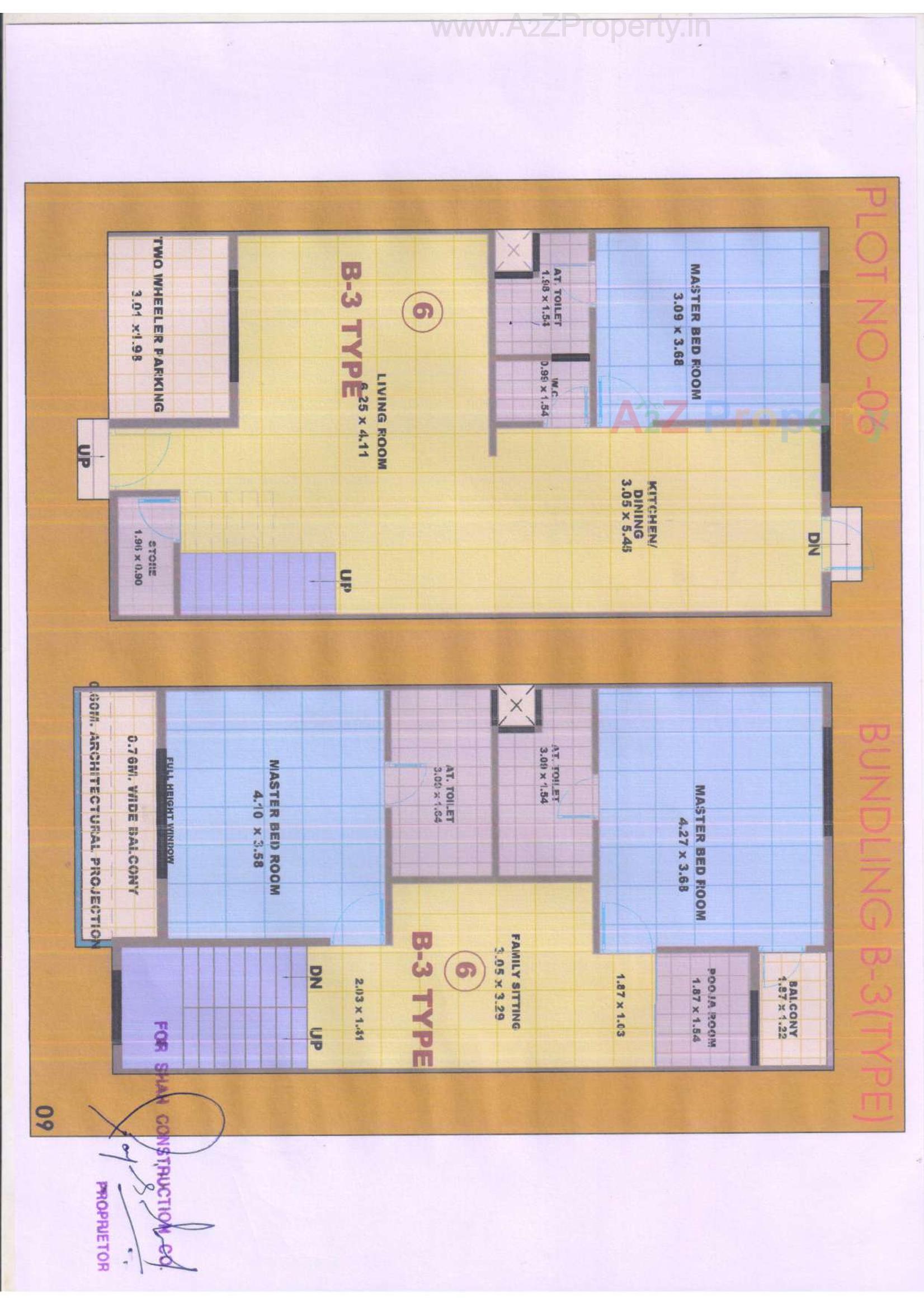 Layout of real estate project Raj Regency located at Desra, Navsari, Gujarat