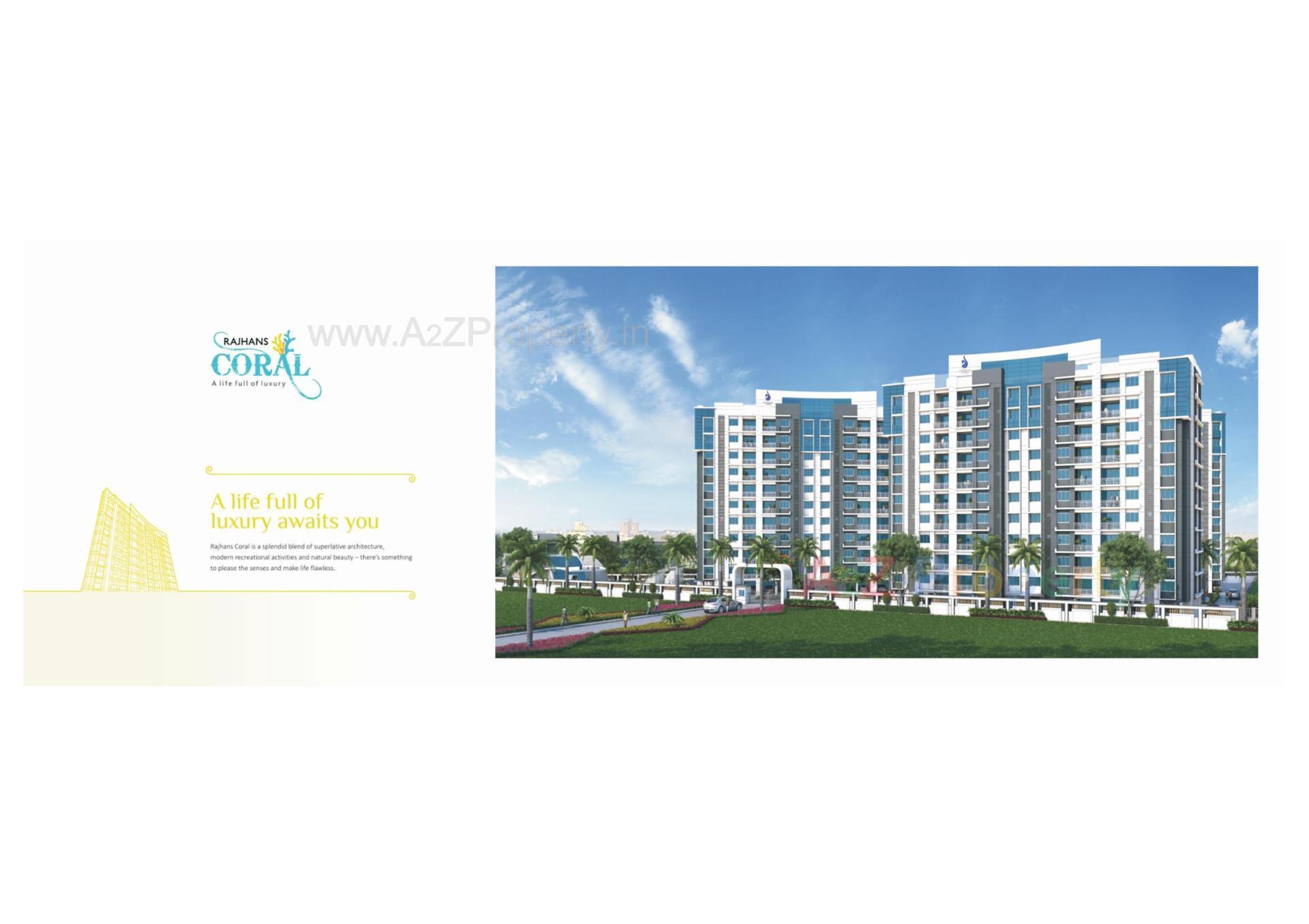 3D Elevation of real estate project Rajhans Coral  (a,b) located at Daseri-tekari, Navsari, Gujarat