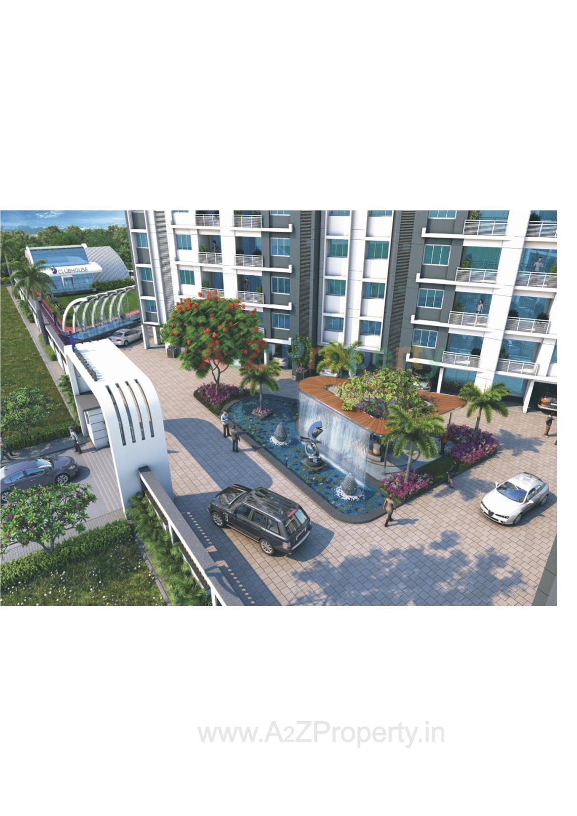 3D Elevation of real estate project Rajhans Coral  (a,b) located at Daseri-tekari, Navsari, Gujarat