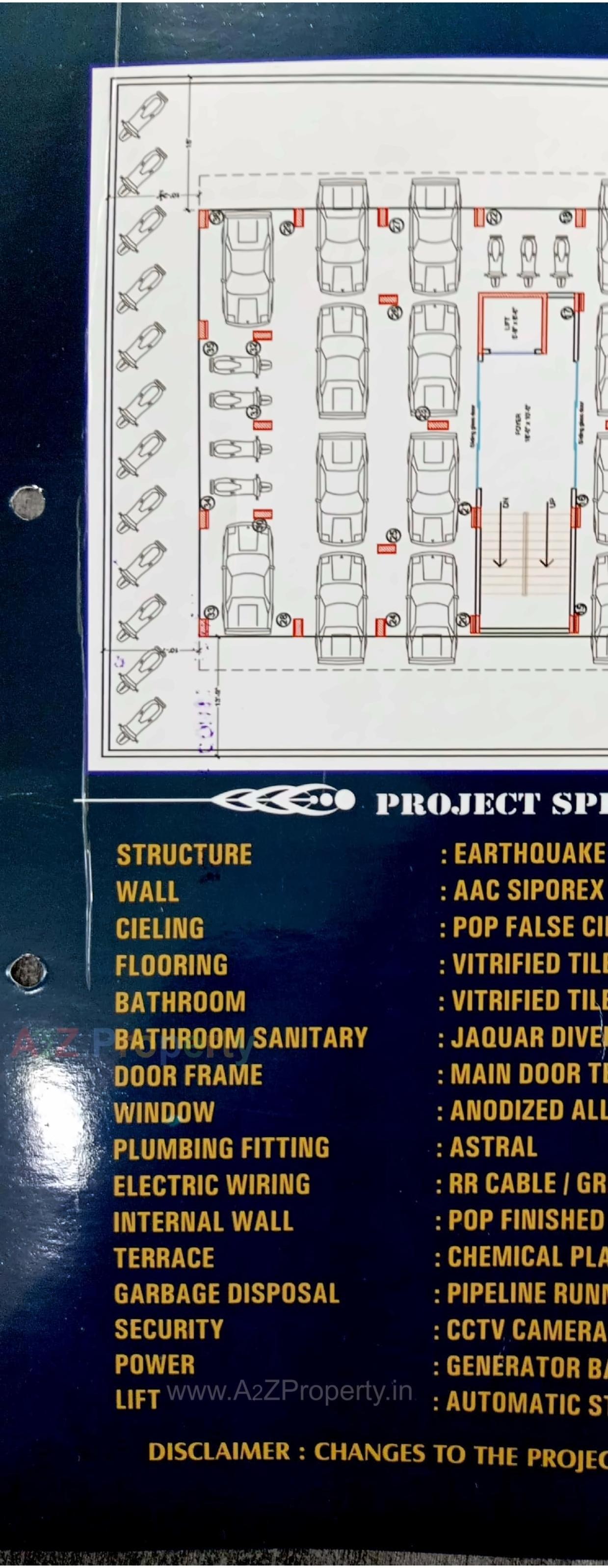 Layout of real estate project Rajratna located at Bilimora, Navsari, Gujarat