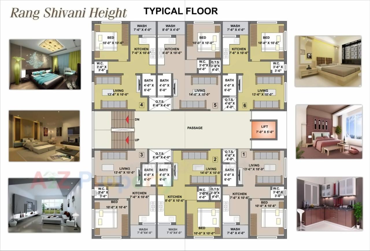 Layout of real estate project Rang Shivani Height located at Ghelkhadi, Navsari, Gujarat