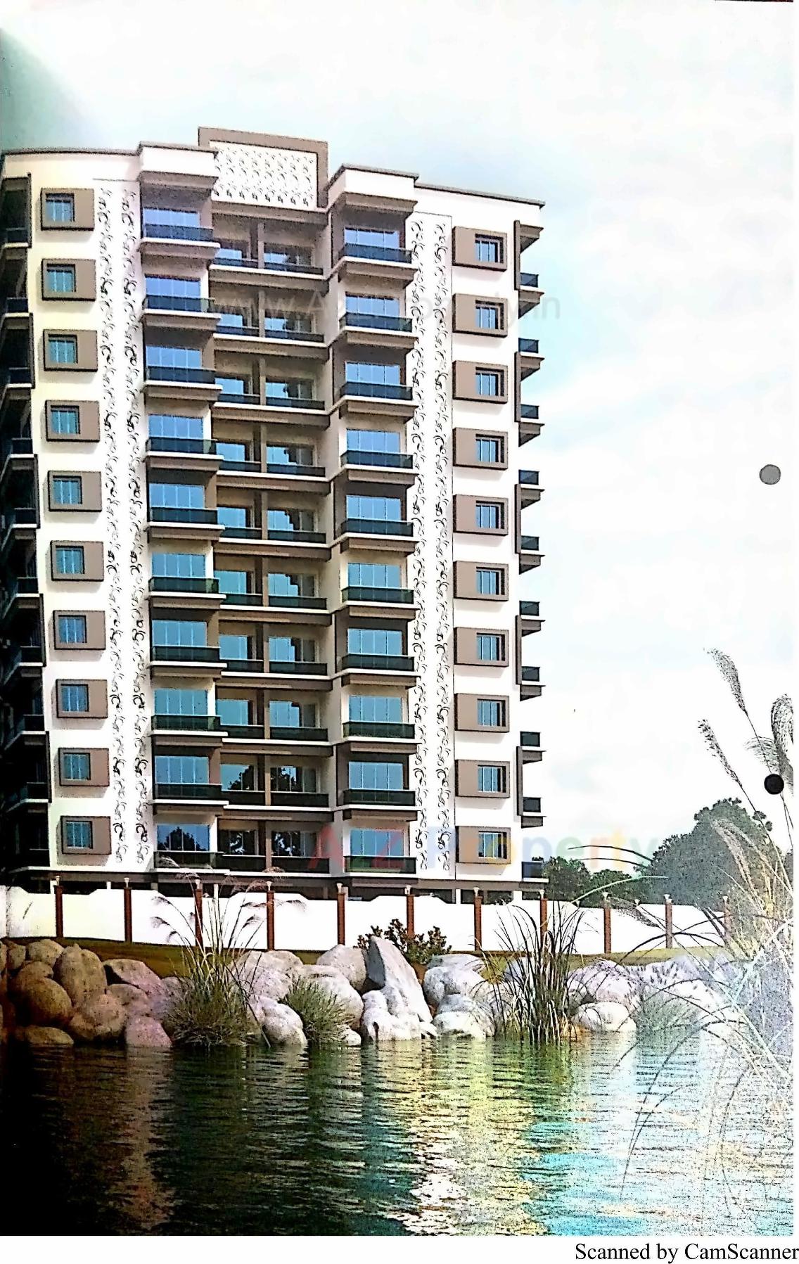 3D Elevation of real estate project Rivera Heights located at Desra, Navsari, Gujarat