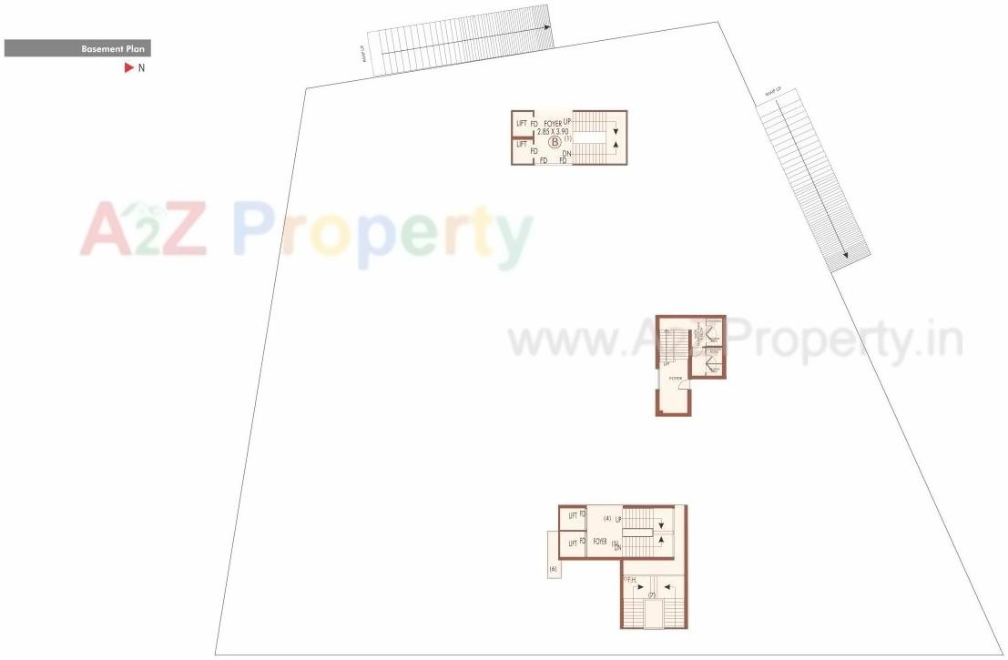 Layout of real estate project Ruchi Harmony located at Jamalpore, Navsari, Gujarat