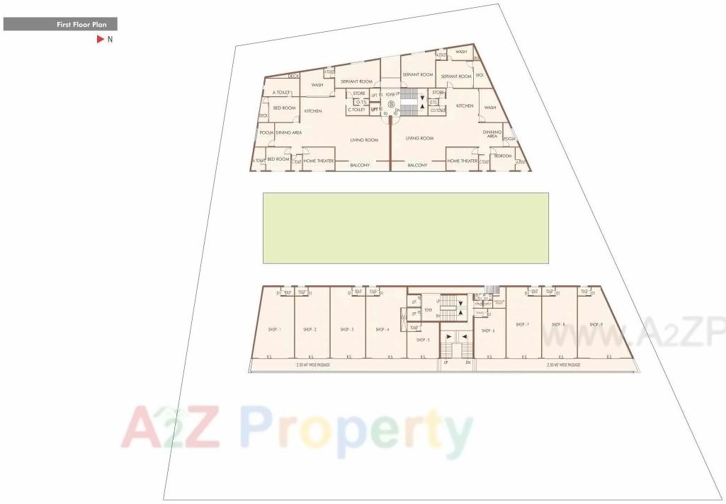 Layout of real estate project Ruchi Harmony located at Jamalpore, Navsari, Gujarat