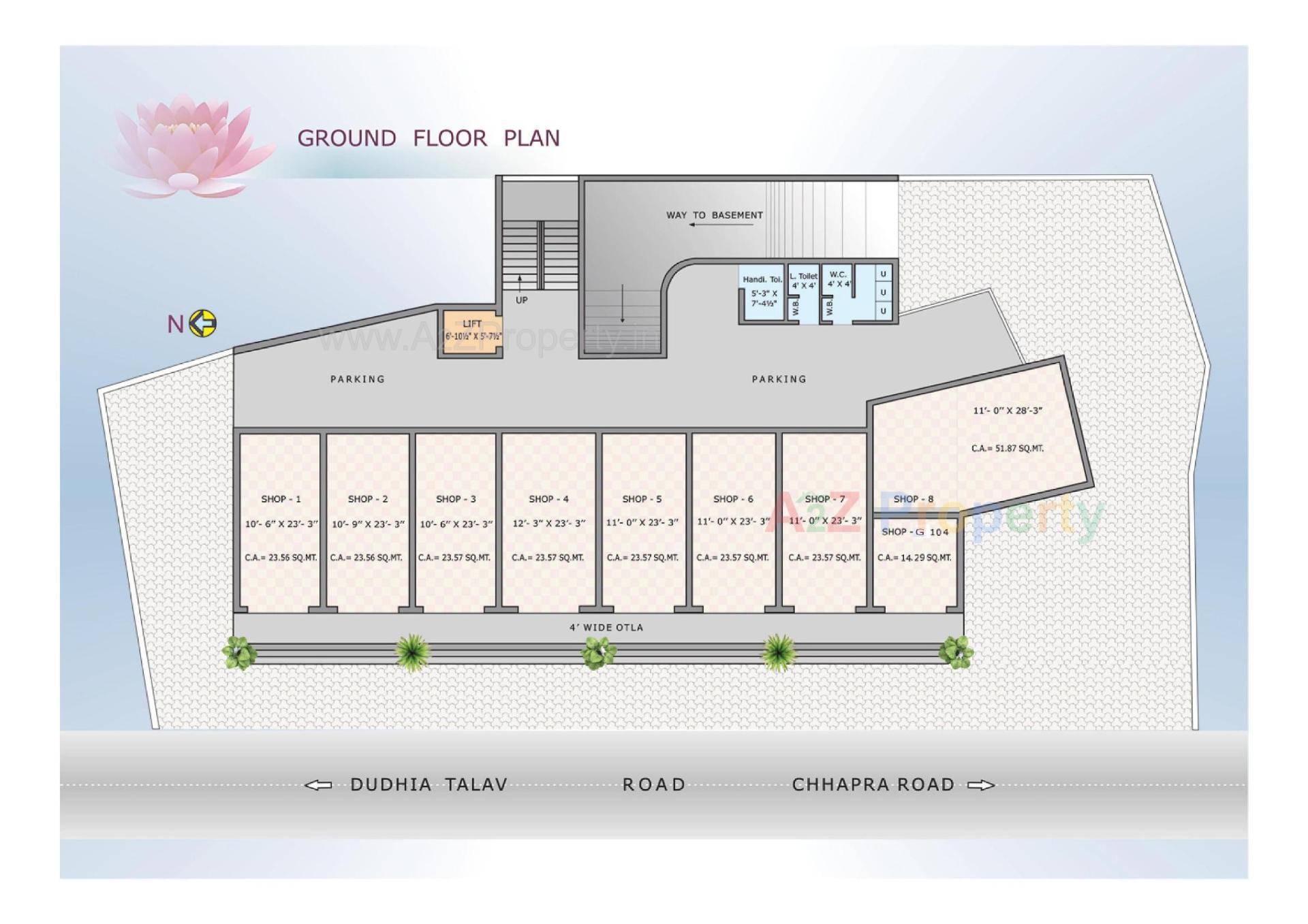 Layout of real estate project Sai Darbar located at Navsari, Navsari, Gujarat