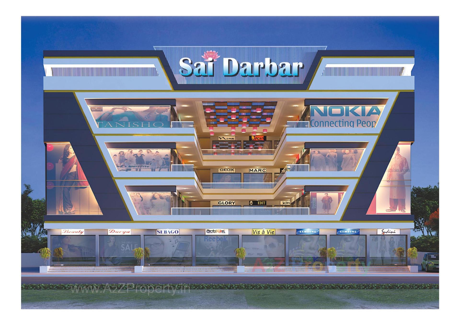 3D Elevation of real estate project Sai Darbar located at Navsari, Navsari, Gujarat