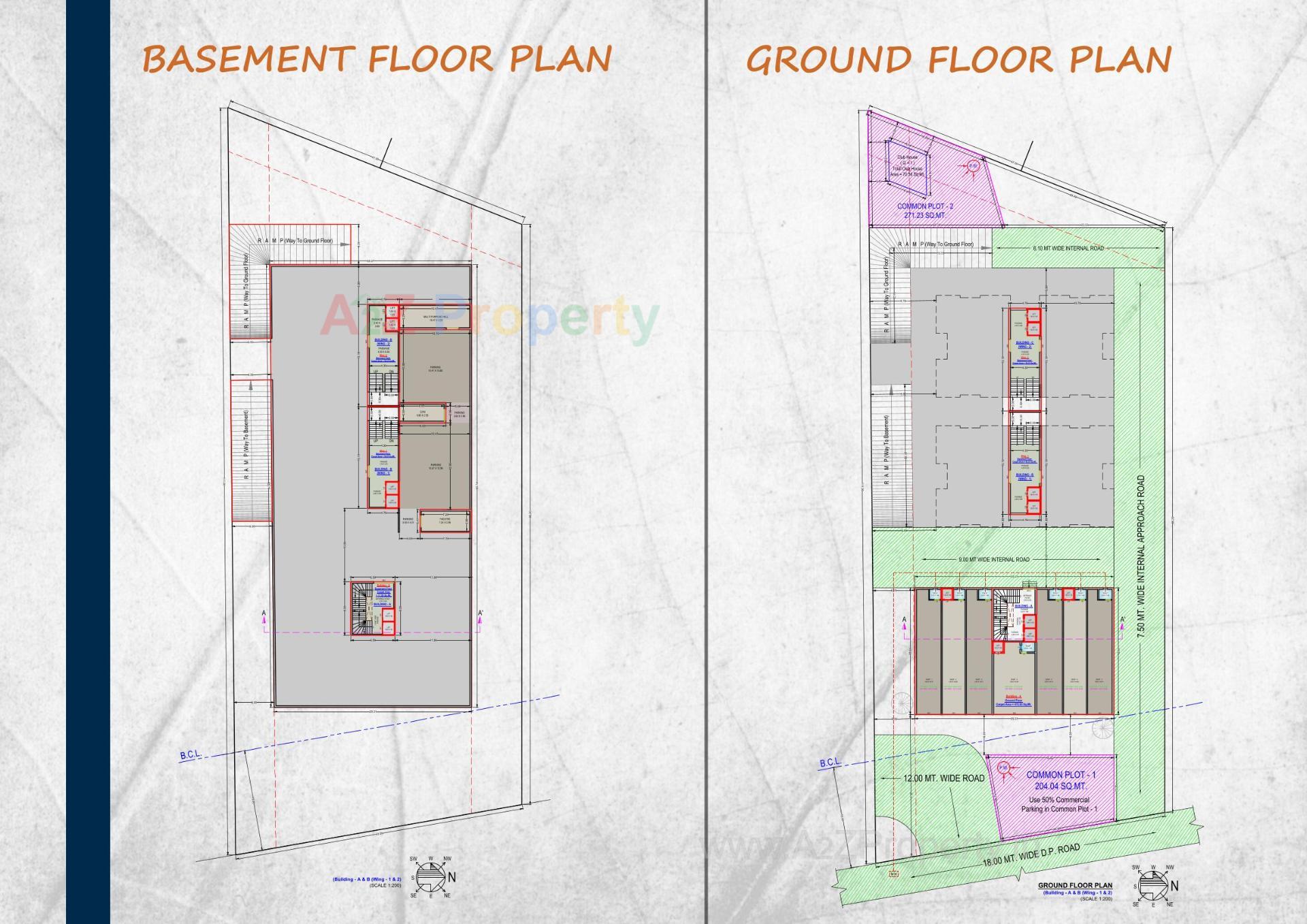 Layout of real estate project Sanskruti Elite located at Jamalpore-tal, Navsari, Gujarat